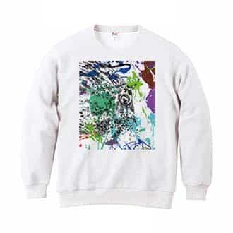 【トレーナー】カワハギ　ペンキペイント 8.4oz Cotton:100%