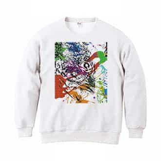 【トレーナー】カサゴ　ペンキペイント 8.4oz Cotton:100%