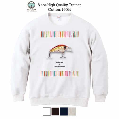 【トレーナー】おしゃれなミニルアー　レッド 8.4oz Cotton:100%