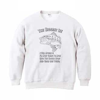 【トレーナー】釣具店に行くための大嘘 8.4oz Cotton:100%