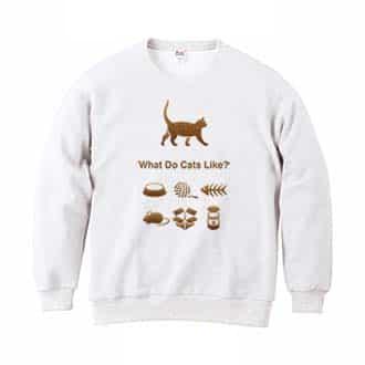 【トレーナー】猫はどれがお好き? 8.4oz Cotton:100%