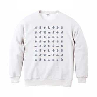 【トレーナー】かわいいペンギンのシームレスパターン 8.4oz Cotton:100%