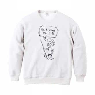 【トレーナー】【釣りざんまい】釣りのない人生なんて考えられないとつぶやくアングラー 8.4oz Cotton:100%