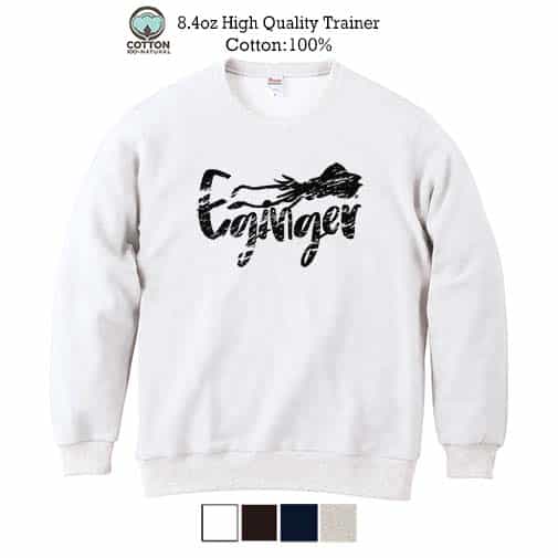 【トレーナー】【釣りざんまい】エギンガー 8.4oz Cotton:100%