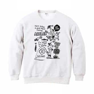 【トレーナー】【釣りざんまい】釣りに行きませんか? 8.4oz Cotton:100%