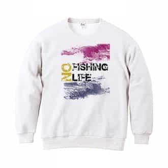 【トレーナー】No Fishing No Life クラシック 8.4oz Cotton:100%