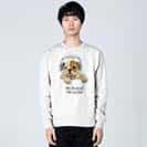 【トレーナー】ブルドックだってNo Music No Life 8.4oz Cotton:100%