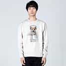 【トレーナー】コーギーだってNo Music No Life 8.4oz Cotton:100%