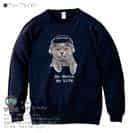 【トレーナー】ブリティッシュだってNo Music No Life 8.4oz Cotton:100%