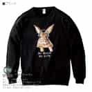 【トレーナー】ウサギだってNo Music No Life 8.4oz Cotton:100%