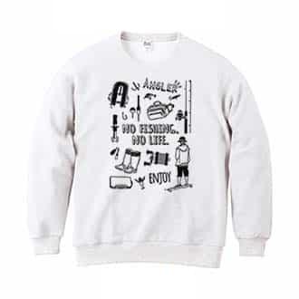 【トレーナー】【釣りざんまい】釣りに行く準備 8.4oz Cotton:100%