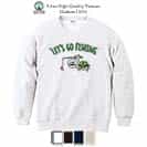 【トレーナー】【釣りざんまい】ユニークなアングラー 8.4oz Cotton:100%