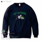 【トレーナー】【釣りざんまい】ユニークなアングラー 8.4oz Cotton:100%