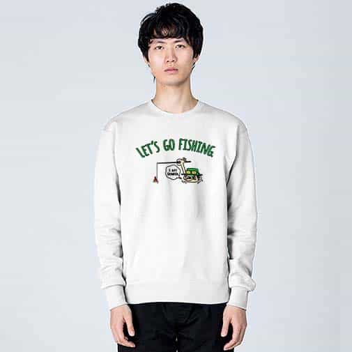 【トレーナー】【釣りざんまい】ユニークなアングラー 8.4oz Cotton:100%