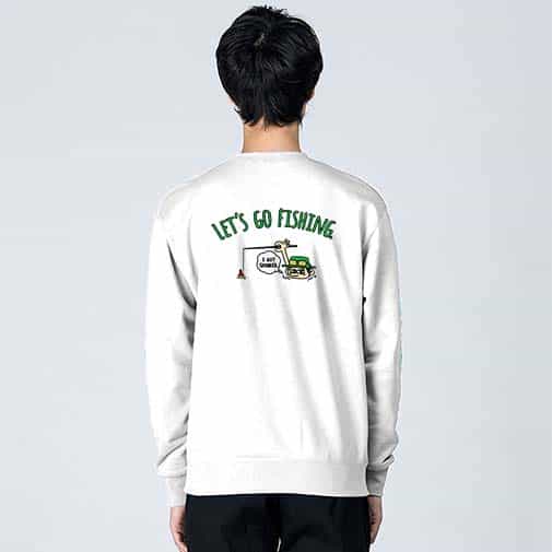 【トレーナー】【釣りざんまい】ユニークなアングラー 8.4oz Cotton:100%