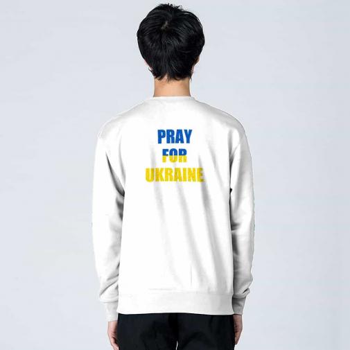 【トレーナー】ウクライナ寄付金 デザインN0.5 8.4oz Cotton:100%