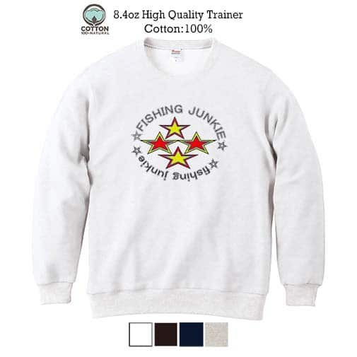 【トレーナー】【2029】フィッシングジャンキー 5.6oz Cotton:100%