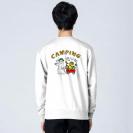 【トレーナー】シロクマさんキャンプに行く(wakat) 8.4oz Cotton:100%