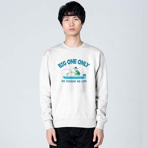 【トレーナー】【釣りざんまい】愛犬とボートフィッシング_カラフル 8.4oz Cotton:100%