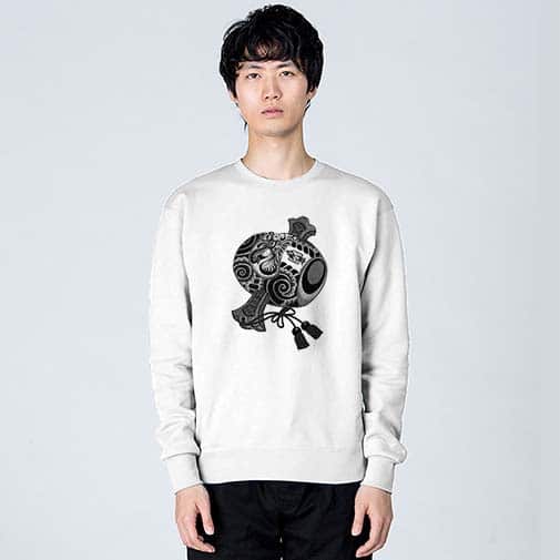 【彫姫】【トレーナー】達磨小槌 5.6oz Cotton:100%