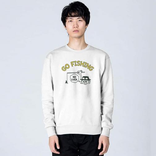 【トレーナー】【釣りざんまい】釣れないアングラー_レトロ 8.4oz Cotton:100%