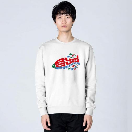 【トレーナー】【釣りざんまい】爆弾ラン&ガンフィッシング 8.4oz Cotton:100%