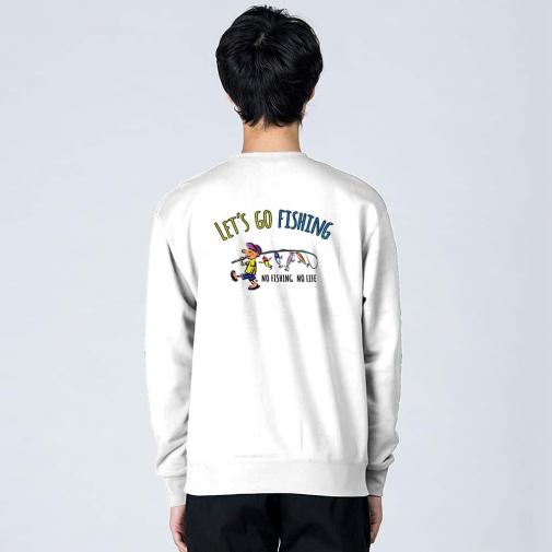 【トレーナー】【釣りざんまい】レッツゴーフィッシング ルアーと少年_カラフル 8.4oz Cotton:100%