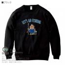 【トレーナー】【釣りざんまい】レッツゴーフィッシング ポッチャリアングラー_カラフル 8.4oz Cotton:100%