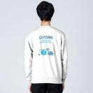 【トレーナー】【釣りざんまい】ユニークな釣り_ブルー  8.4oz Cotton:100%