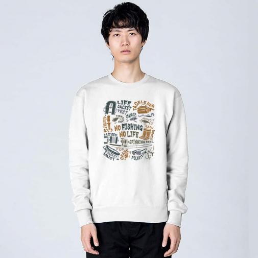 【トレーナー】【釣りざんまい】タックルリスト  8.4oz Cotton:100%