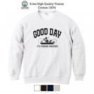 【トレーナー】【釣りざんまい】ウトウトボートフィッシング  8.4oz Cotton:100%