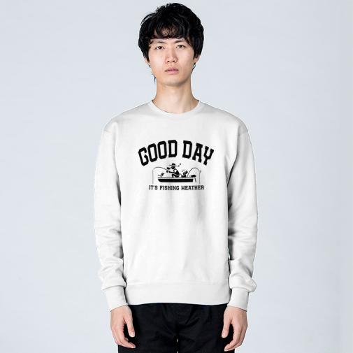 【トレーナー】【釣りざんまい】ウトウトボートフィッシング  8.4oz Cotton:100%