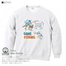 【トレーナー】【釣りざんまい】釣り人と魚の遭遇_NB  8.4oz Cotton:100%